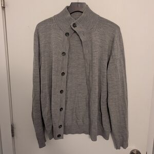 Men's Merino Wool Gray Sweater